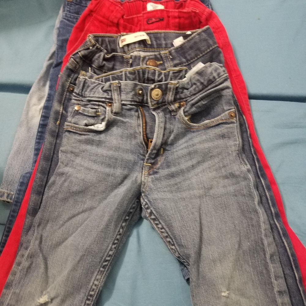HUGE Lot Boys Size 2T Jean's Pants Shirts